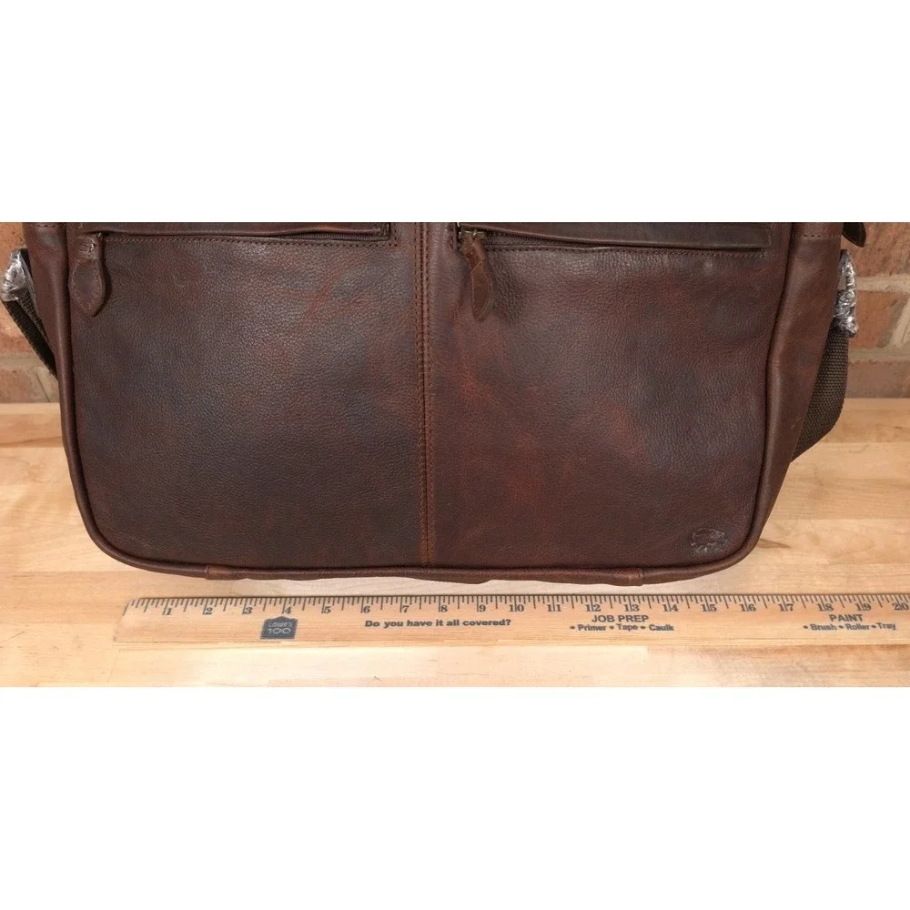 Buffalo Jackson Trading Co. Walker Leather Duffle Bag Vintage Oak